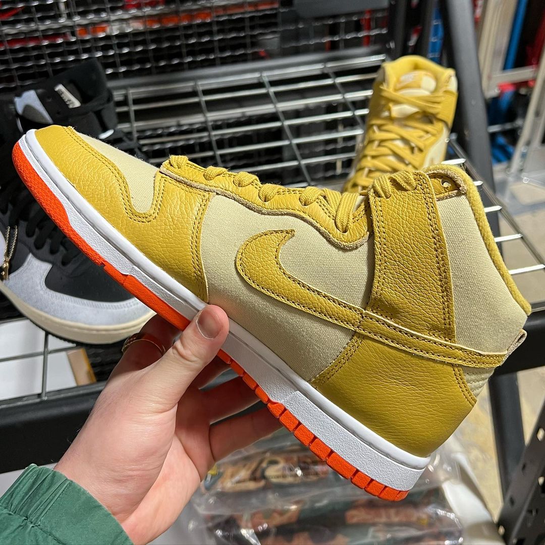 海外 4/4 発売予定！ナイキ ダンク ハイ “ゴールドキャンバス” (NIKE DUNK HIGH “Gold Canvas”) [DV7215-700]