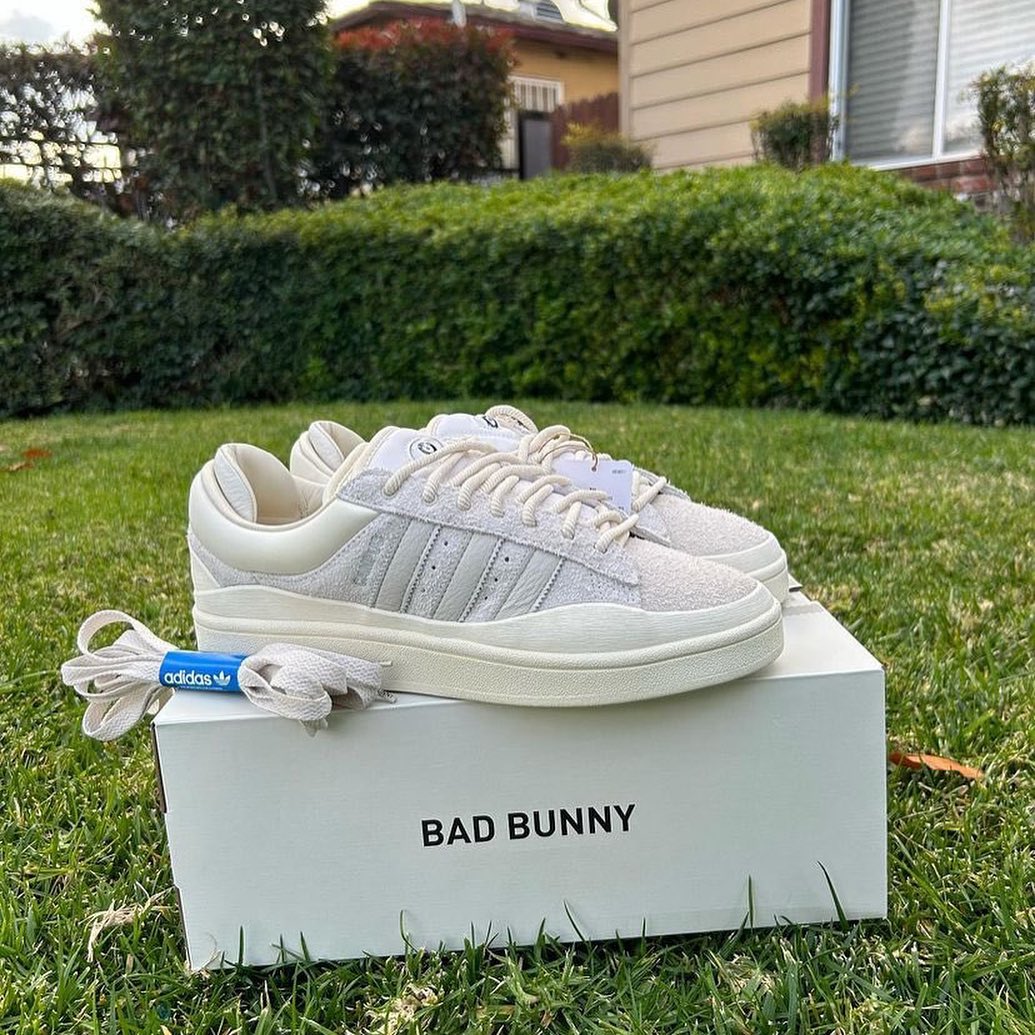 【国内 2/25 発売】Bad Bunny × adidas Originals CAMPUS “Cloud White” (バッド・バニー アディダス オリジナルス キャンパス “クラウドホワイト”) [FZ5823]