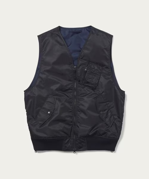 monkey timeからMA-1をベースにしたベスト型アウター “PDD FLIGHT VEST”が発売 (モンキータイム)