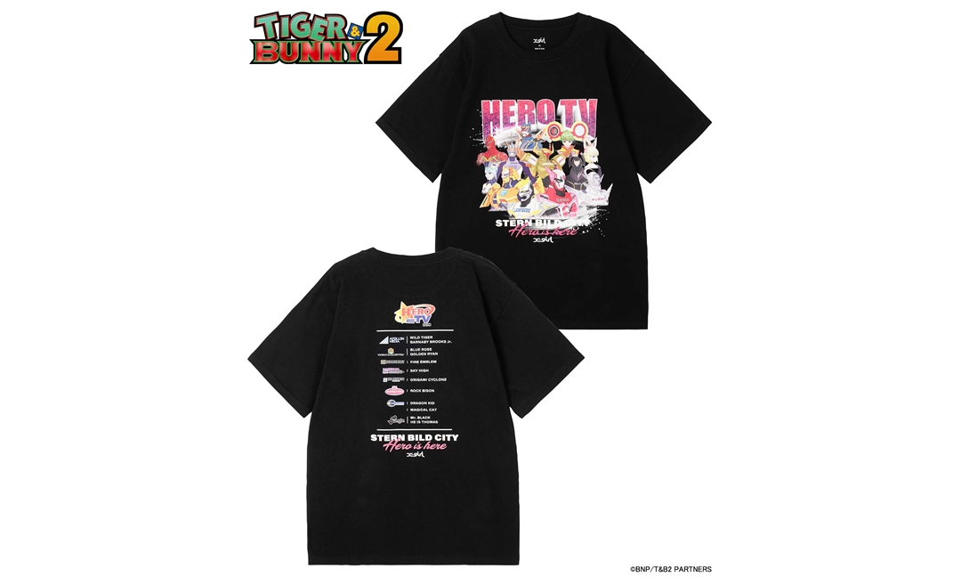 アニメ「TIGER & BUNNY 2」× X-girl コラボが1/31 23:00まで予約販売 (エックスガール タイガー・アンド・バニー)