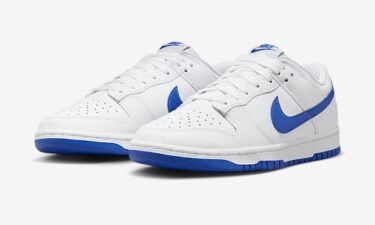 【国内 6/30 発売】ナイキ ダンク ロー レトロ “ホワイト/ハイパーロイヤル” (NIKE DUNK LOW RETRO “White/Hyper Royal”) [DV0831-104]