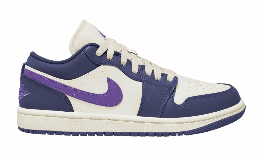 【国内 8/14 発売予定】ナイキ ウィメンズ エア ジョーダン 1 ロー “セイル/パープル” (NIKE WMNS AIR JORDAN 1 LOW “Sail/Purple”) [DC0774-502]