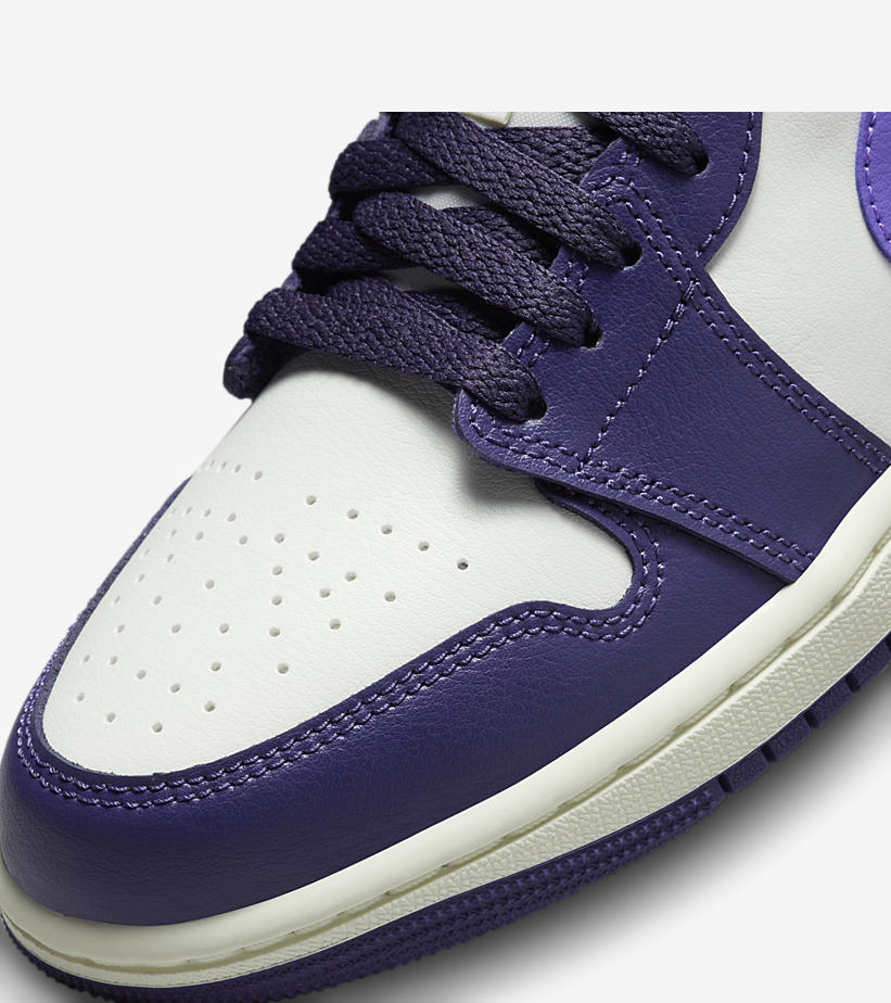 【国内 8/14 発売予定】ナイキ ウィメンズ エア ジョーダン 1 ロー “セイル/パープル” (NIKE WMNS AIR JORDAN 1 LOW “Sail/Purple”) [DC0774-502]