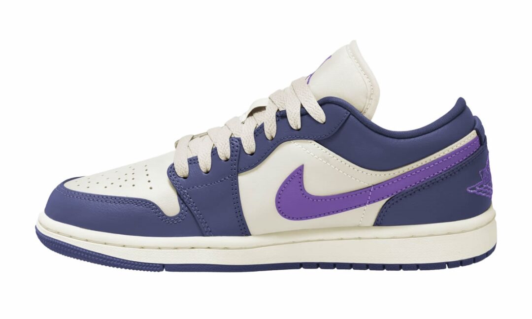 【国内 8/14 発売予定】ナイキ ウィメンズ エア ジョーダン 1 ロー “セイル/パープル” (NIKE WMNS AIR JORDAN 1 LOW “Sail/Purple”) [DC0774-502]