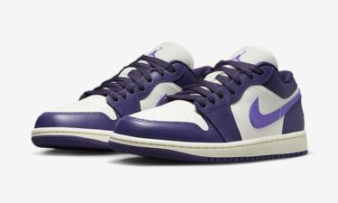 【国内 8/14 発売予定】ナイキ ウィメンズ エア ジョーダン 1 ロー “セイル/パープル” (NIKE WMNS AIR JORDAN 1 LOW “Sail/Purple”) [DC0774-502]