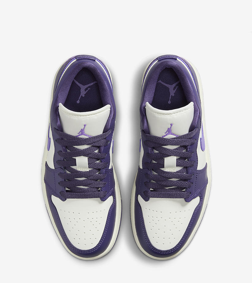 【国内 8/14 発売予定】ナイキ ウィメンズ エア ジョーダン 1 ロー “セイル/パープル” (NIKE WMNS AIR JORDAN 1 LOW “Sail/Purple”) [DC0774-502]