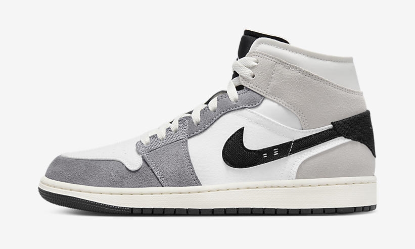 【国内 8/1 発売予定】NIKE AIR JORDAN 1 MID SE “Inside Out/Cement Grey/Black” (ナイキ エア ジョーダン ミッド SE “インサイドアウト/セメントグレー/ブラック”) [DZ4136-002]