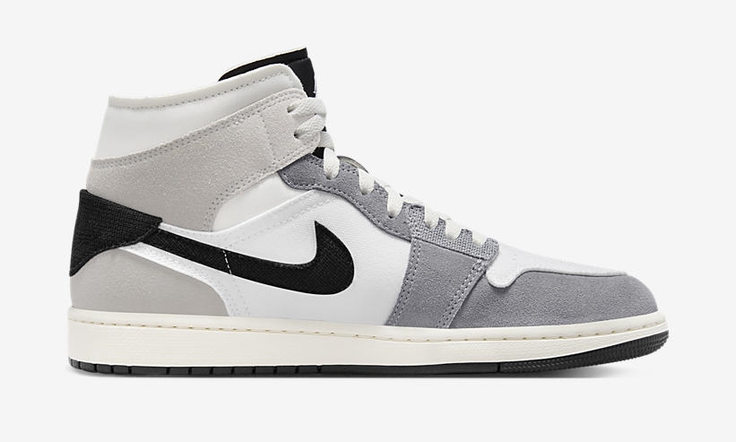 【国内 8/1 発売予定】NIKE AIR JORDAN 1 MID SE “Inside Out/Cement Grey/Black” (ナイキ エア ジョーダン ミッド SE “インサイドアウト/セメントグレー/ブラック”) [DZ4136-002]