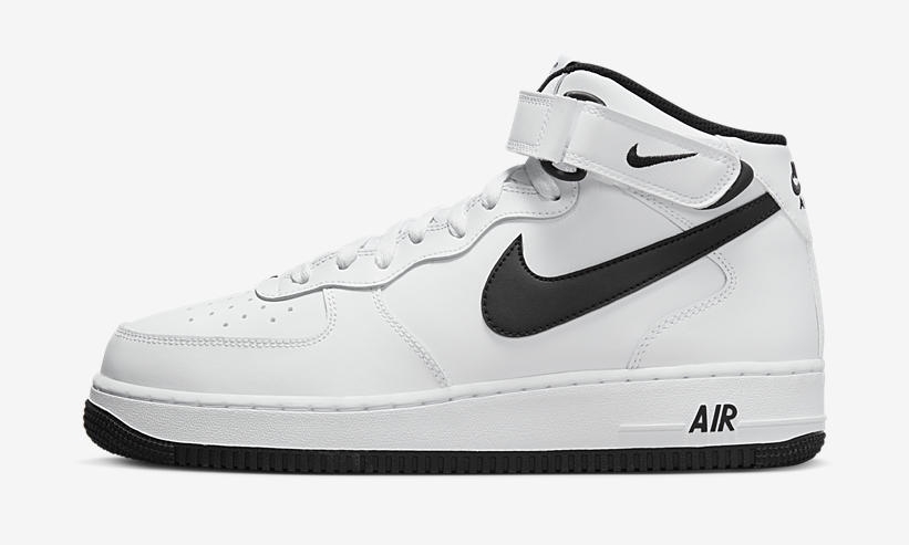 【国内 3/14 発売】ナイキ エア フォース 1 ミッド “ホワイト/ブラック” (NIKE AIR FORCE 1 MID “White/Black”) [DV0806-101]