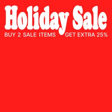 SNSにて対象アイテムが2点購入で25%オフ「Holiday Sale BUY 2 EXTRA 25」が開催 (スニーカーズエンスタッフ sneakersnstuff セール)