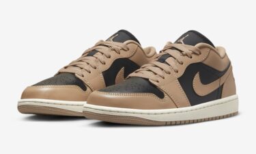 【国内 1/17 発売】エア ウィメンズ ジョーダン 1 ロー “デザート/セイル/ブラック” (NIKE WMNS AIR JORDAN 1 LOW “Desert/Sail/Black”) [DC0774-201]