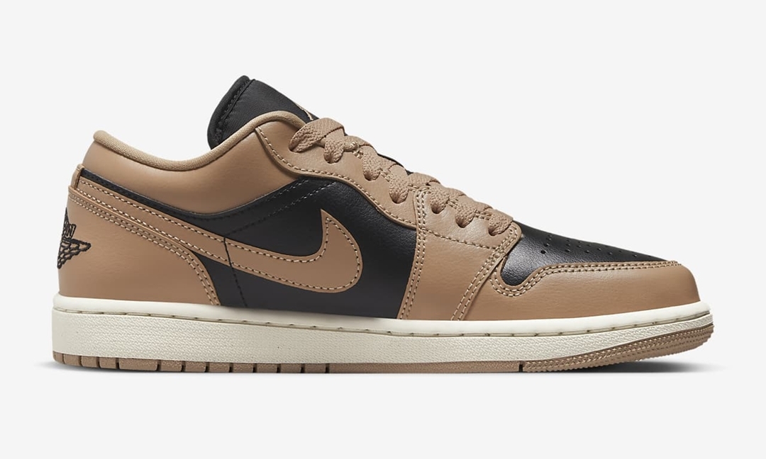 【国内 1/17 発売】エア ウィメンズ ジョーダン 1 ロー “デザート/セイル/ブラック” (NIKE WMNS AIR JORDAN 1 LOW “Desert/Sail/Black”) [DC0774-201]