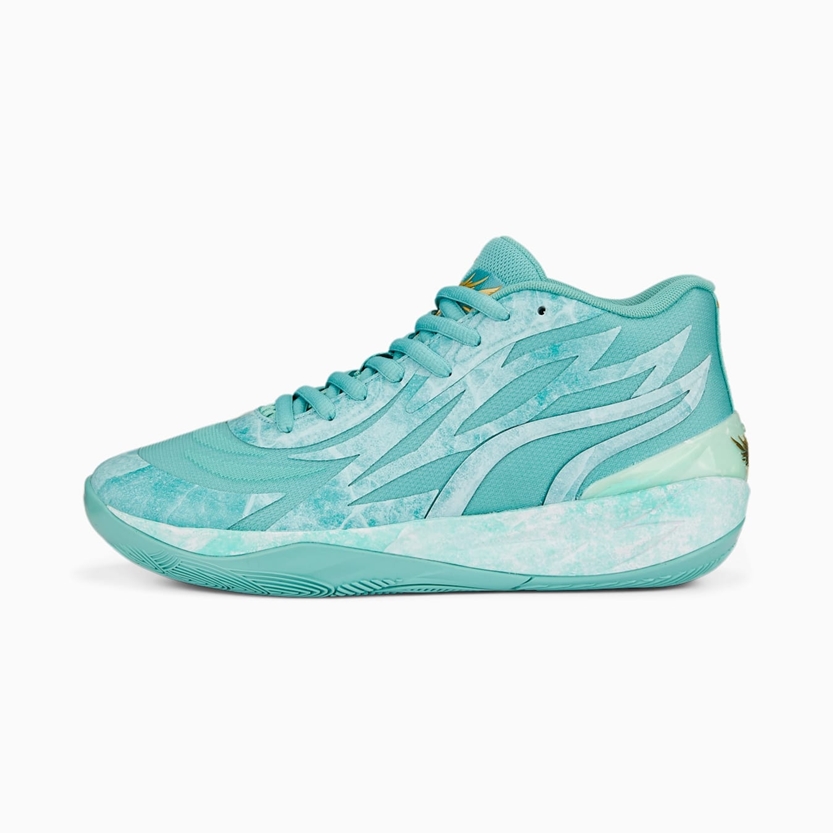 【国内 1/28 発売】PUMA MB.02 JADE “Lake Green” (プーマ ラメロ・ボール LaMelo Ball) [378284-01]