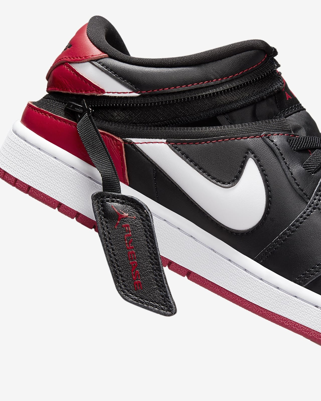 海外 4/4 発売予定！ナイキ エア ジョーダン 1 ロー フライイーズ “ブラック/ジムレッド” (NIKE AIR JORDAN 1 LOW FLYEASE “Black/Gym Red”) [DM1206-066]