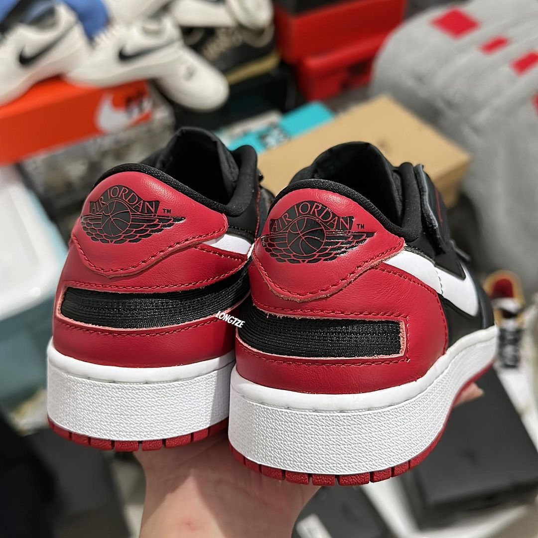 海外 4/4 発売予定！ナイキ エア ジョーダン 1 ロー フライイーズ “ブラック/ジムレッド” (NIKE AIR JORDAN 1 LOW FLYEASE “Black/Gym Red”) [DM1206-066]