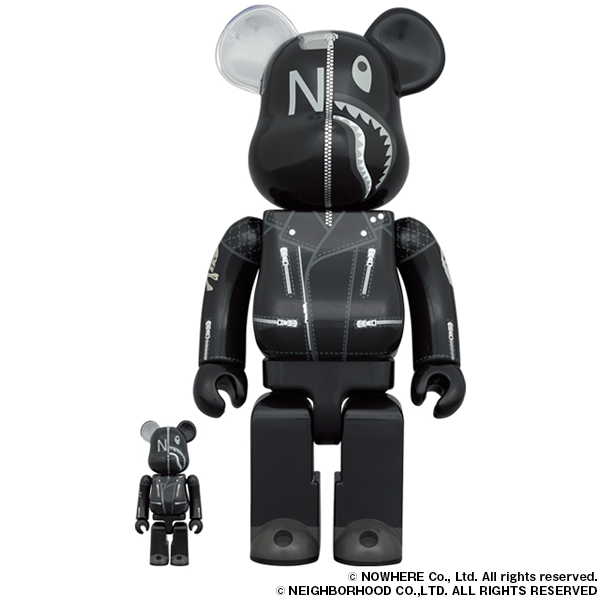 A BATHING APE × NEIGHBORHOOD BE@RBRICK 100%&400 1000%が1/28 発売 (ア ベイシング エイプ ネイバーフッド)