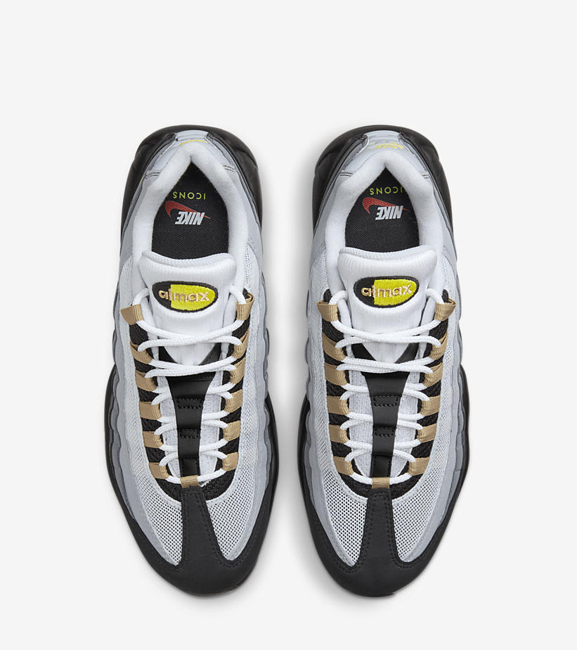 【国内 6/3 発売】ナイキ エア マックス 95 “アイコンズ/ホワイト/イエローストライク” (NIKE AIR MAX 95 “Icons/White/Yellow Strike”) [DX4236-100]