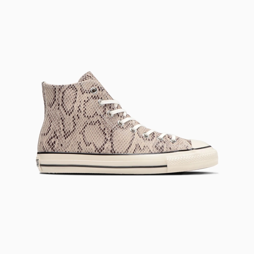 【国内 1/27 発売】パイソン柄のプリントを施したレザーをアッパーに採用した CONVERSE LEATHER ALL STAR US PYTHON HI (コンバース レザー　オールスター US パイソン HI)