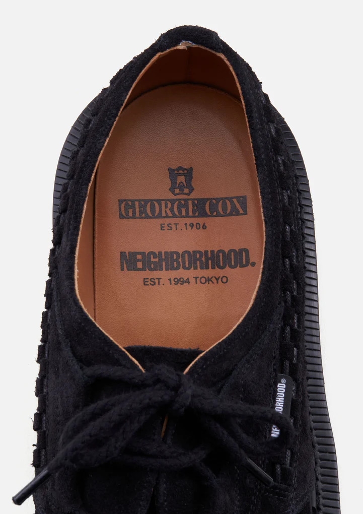 1/21 発売！NEIGHBORHOOD × GEORGE COX . ACV LEATHER SHOES . CL (ネイバーフッド ジョージコックス)