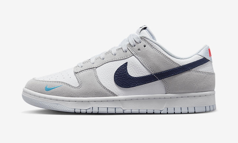 海外 4/24 発売予定！ナイキ ダンク ロー “ミニスウッシュ/グレー/ネイビー” (NIKE DUNK LOW “Mini Swoosh/Grey/Navy”) [FJ4227-001]