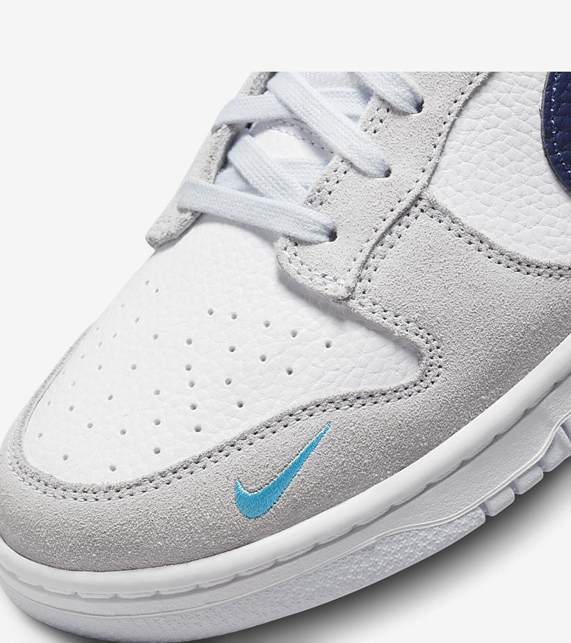 海外 4/24 発売予定！ナイキ ダンク ロー “ミニスウッシュ/グレー/ネイビー” (NIKE DUNK LOW “Mini Swoosh/Grey/Navy”) [FJ4227-001]