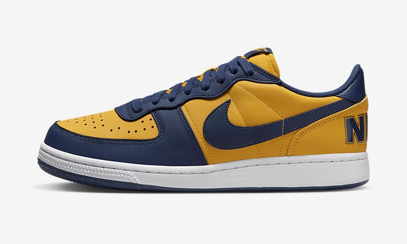 【国内 6/1 発売】ナイキ ターミネーター ロー OG “ミシガン/ユニバーシティゴールド/ネイビー” (NIKE TERMINATOR LOW OG “Michigan/University Gold/Navy”) [FJ4206-700]