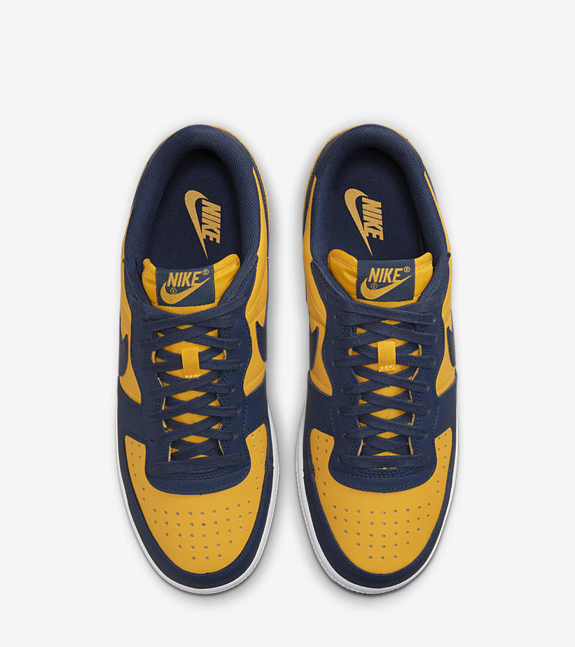 【国内 6/1 発売】ナイキ ターミネーター ロー OG “ミシガン/ユニバーシティゴールド/ネイビー” (NIKE TERMINATOR LOW OG “Michigan/University Gold/Navy”) [FJ4206-700]