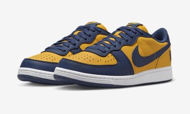 【国内 6/1 発売】ナイキ ターミネーター ロー OG “ミシガン/ユニバーシティゴールド/ネイビー” (NIKE TERMINATOR LOW OG “Michigan/University Gold/Navy”) [FJ4206-700]