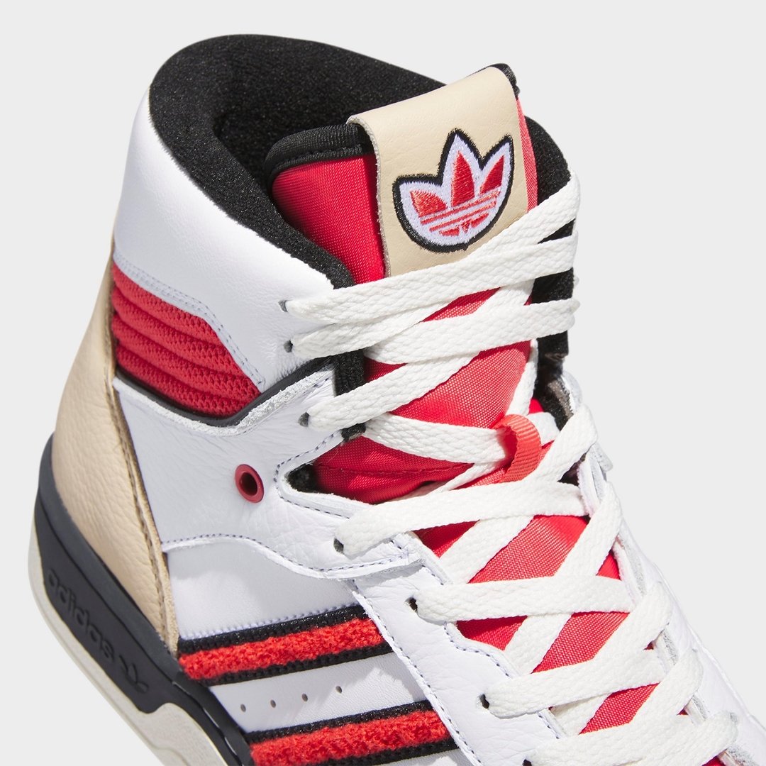 【国内発売】アディダス オリジナルス ライバルリー ハイ “ホワイト/グローリーレッド” (adidas Originals RIVALRY HI “White/Glory Red”) [FZ6332]