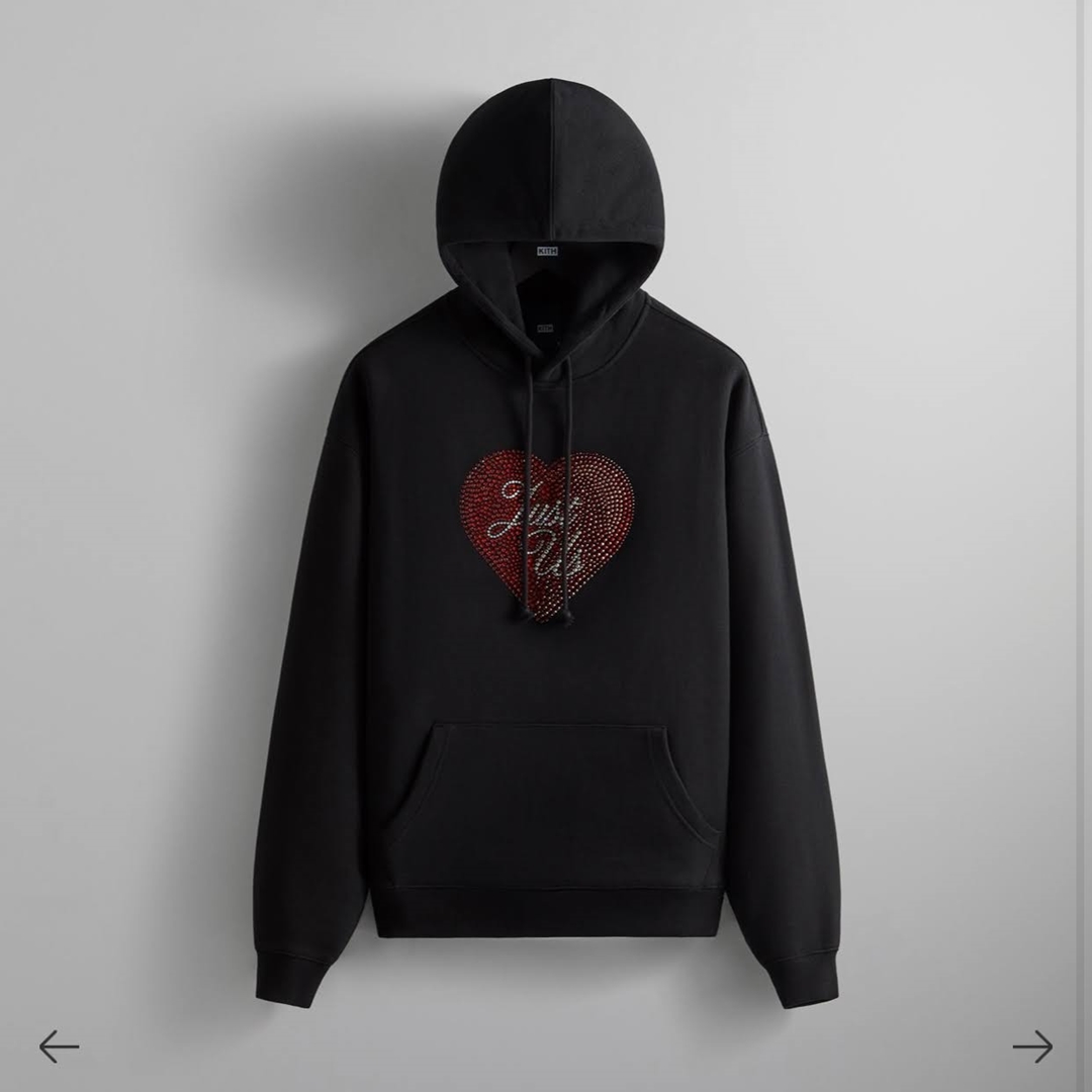 バレンタインデーを祝した Kith Just Us Hoodie with Swarovski Crystals (キス スワロフスキー Valentine)