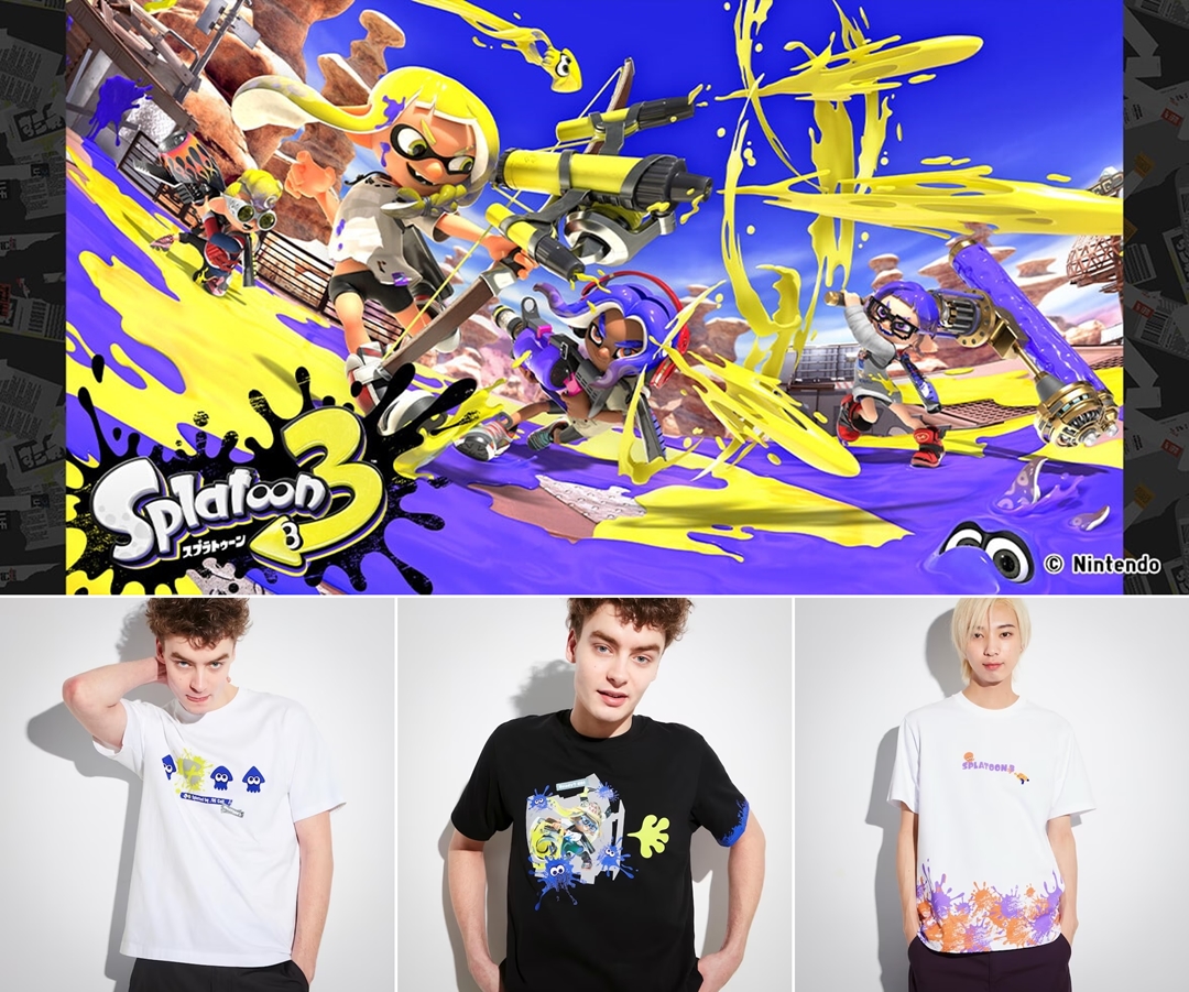 ユニクロ UT × スプラトゥーン3 コラボ “ナワバリバトル”が3月下旬発売 (UNIQLO SPLATOON)