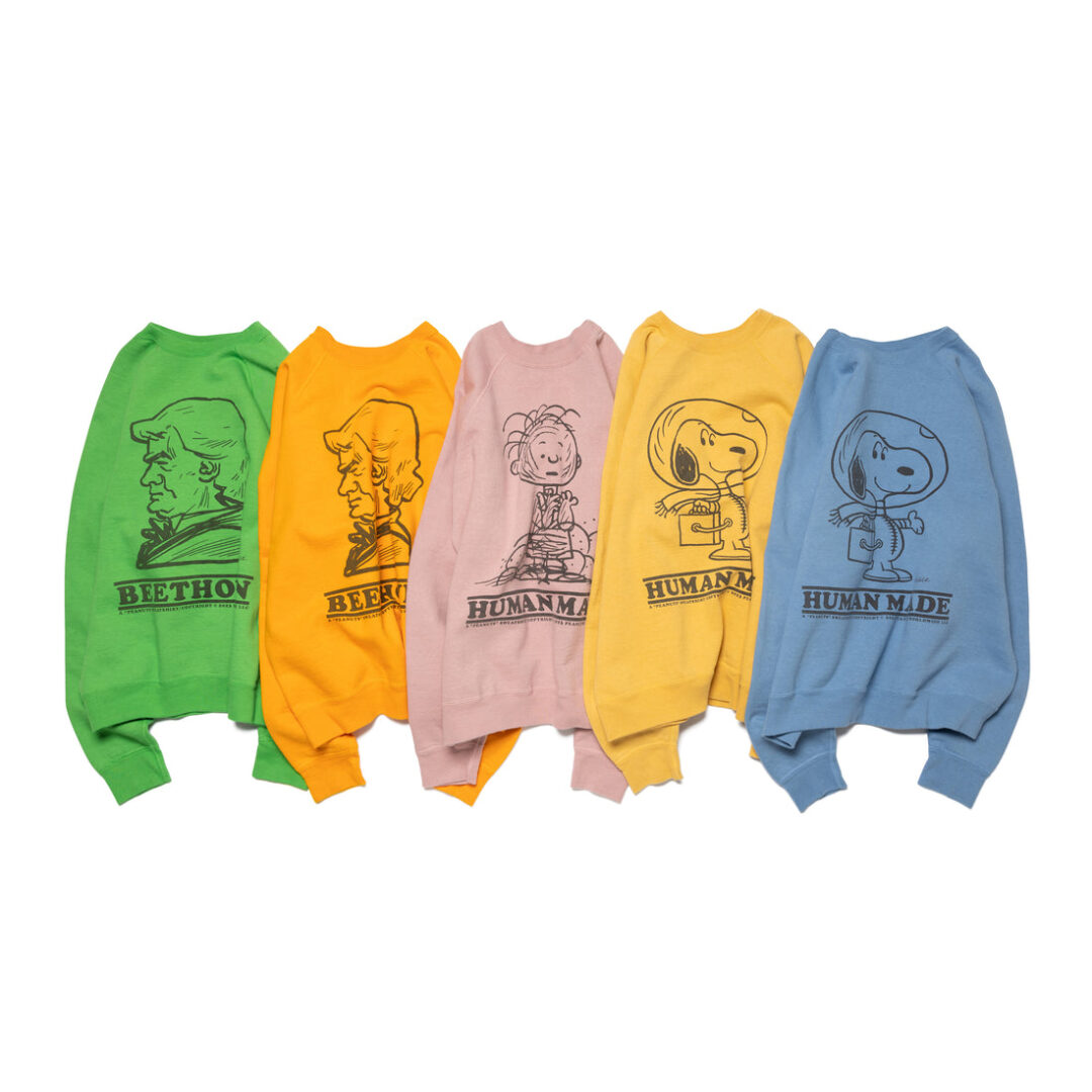 HUMAN MADE SEASON 25 2023 S/S “PEANUTS” SWEATSHIRTが2/18 発売 (ヒューマンメイド 2023年 春夏 ピーナッツ)