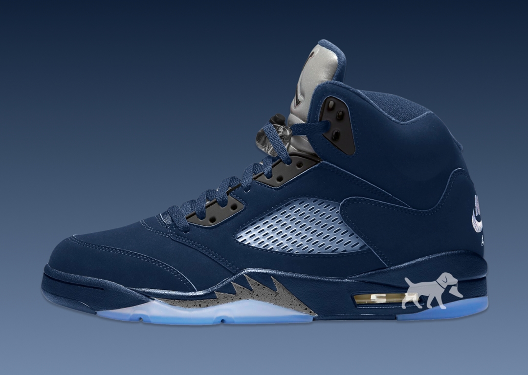 【国内 11/10 発売】ナイキ エア ジョーダン 5 レトロ SE “ジョージタウン/ミッドナイトネイビー” (NIKE AIR JORDAN 5 RETRO SE “Georgetown/Midnight Navy”) [FD6812-400]