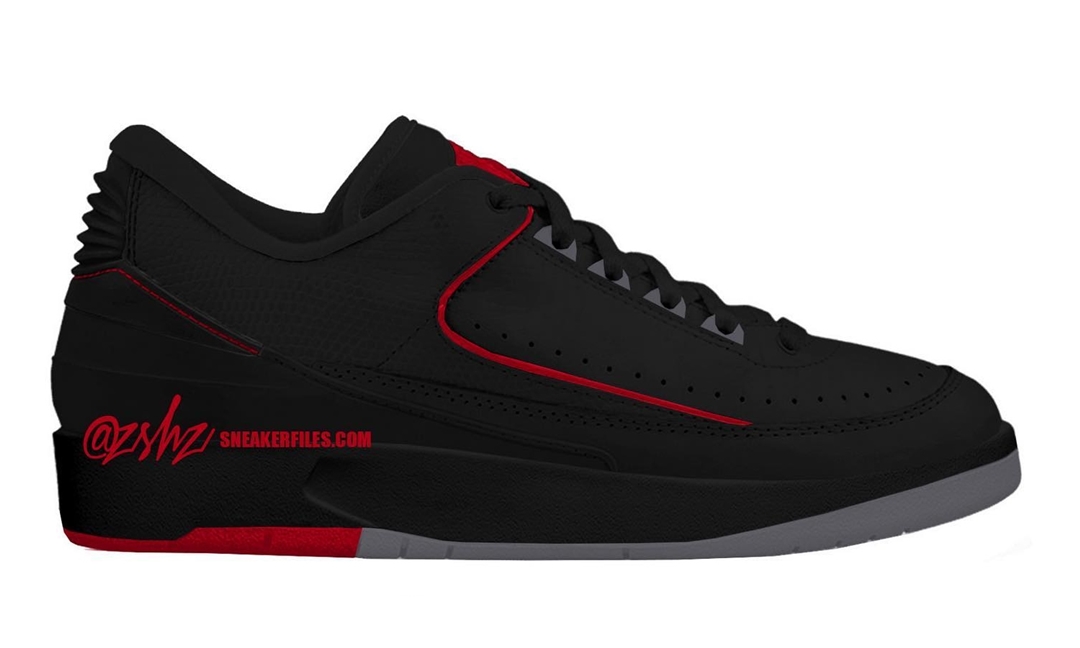 【国内 12/16 発売】ナイキ エア ジョーダン 2 ロー “ブラック/ファイヤーレッド” (NIKE AIR JORDAN 2 LOW “Black/Fire Red”) [DV9956-006]