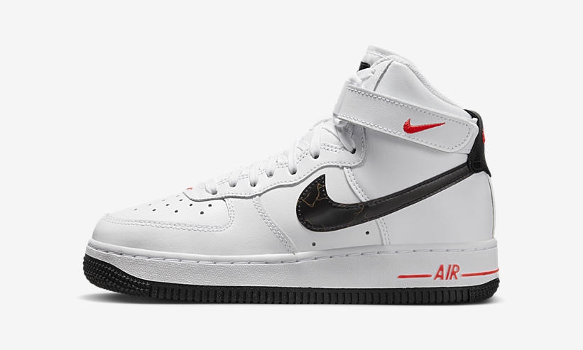 2023年 春 発売予定！ナイキ フォース 1 ハイ “ホワイト/ブラック/ブライトクリムゾン” (NIKE AIR FORCE 1 HIGH “White/Black/Bright Crimson”) [FD0730-100/FD1019-100]