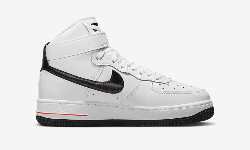 2023年 春 発売予定！ナイキ フォース 1 ハイ “ホワイト/ブラック/ブライトクリムゾン” (NIKE AIR FORCE 1 HIGH “White/Black/Bright Crimson”) [FD0730-100/FD1019-100]