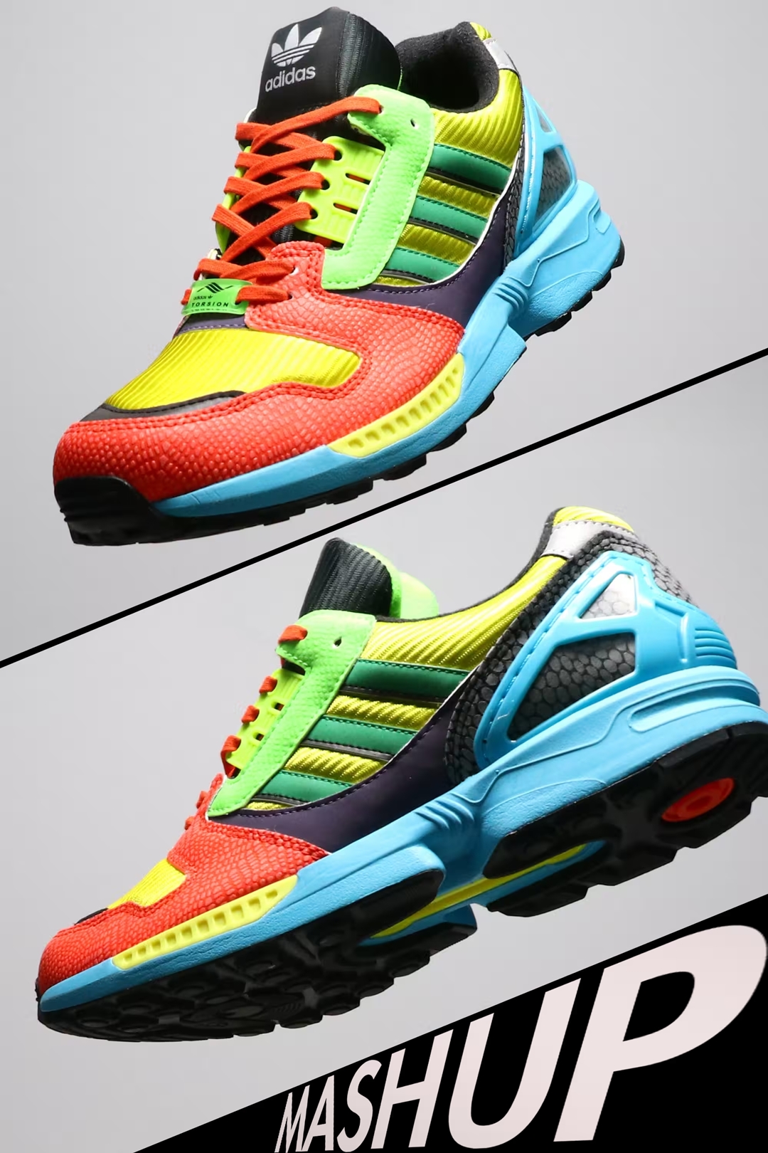 【国内 2/18 発売】atmos × adidas Originals ZX 8000 “G-SNK” MASH UP (アトモス アディダス オリジナルス ゼットエックス 8000 “マッシュアップ”) [ID9448]