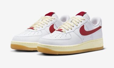 2023年 発売予定！ナイキ エア フォース 1 ロー “ホワイト/レッド/セイル/ガム” (NIKE AIR FORCE 1 LOW “White/Red/Sail/Gum”) [FN3493-100]