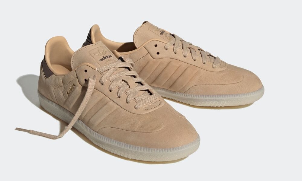 【国内 3/1 発売】アディダス オリジナルス サンバ “マジックベージュ/アースストレータ/アルミナ” (adidas Originals SAMBA “Magic Beige/Earth Straightener/Alumina”) [IG7600]