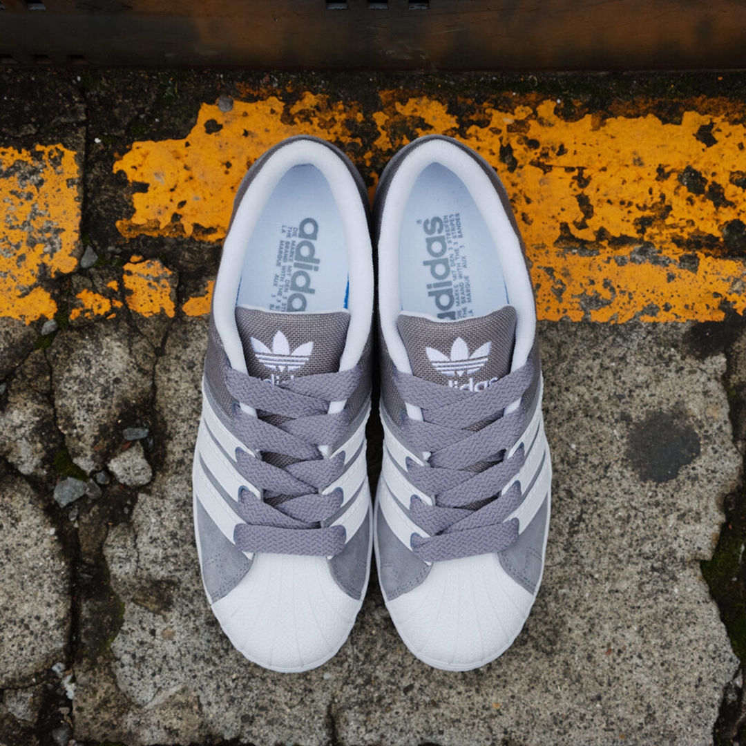 【国内 3/10 発売】adidas Originals SST SUPERMODIFIED “Grey/White” (アディダス オリジナルス エスエスティ スーパーモディファイド “グレー/ホワイト”) [H03740]