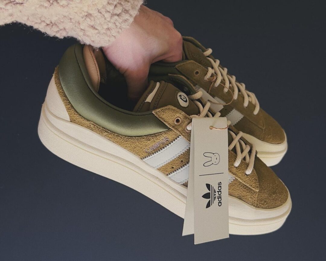 【国内 4/29 発売】Bad Bunny × adidas Originals CAMPUS “Olive” (バッド・バニー アディダス オリジナルス キャンパス “オリーブ”) [ID7950]