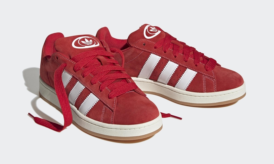 【海外発売】adidas Originals CAMPUS 00s “Scarlet/White” (アディダス オリジナルス キャンパス 00s “スカーレット/ホワイト”) [H03474]