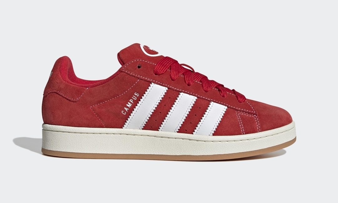 【海外発売】adidas Originals CAMPUS 00s “Scarlet/White” (アディダス オリジナルス キャンパス 00s “スカーレット/ホワイト”) [H03474]