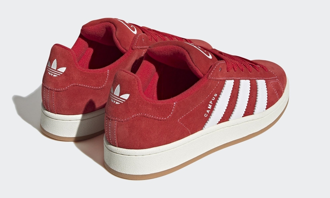 【海外発売】adidas Originals CAMPUS 00s “Scarlet/White” (アディダス オリジナルス キャンパス 00s “スカーレット/ホワイト”) [H03474]