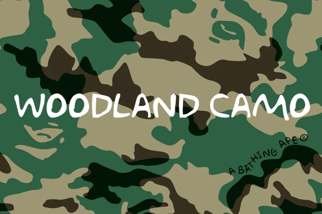 A BATHING APE 2023 S/S ニューグラフィック “WOODLAND CAMO”が3/3、3/4 発売 (ア ベイシング エイプ)