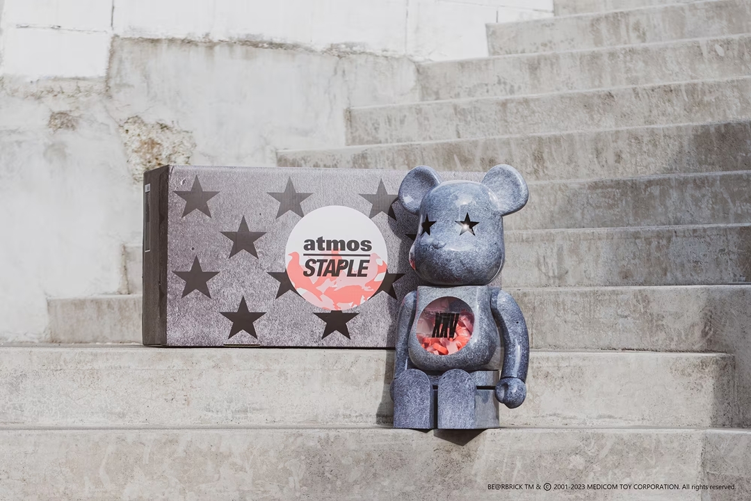 2/25 発売！BE@RBRICK × atmos x STAPLEのトリプルコラボ 第5弾！100