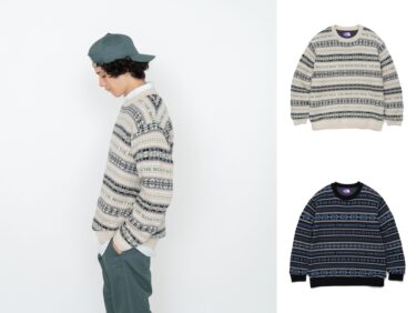 【THE NORTH FACE PURPLE LABEL 2023 S/S】”GORE-TEX INFINIUM Fair Isle Sweater” (ザ・ノース・フェイス パープルレーベル 2023年 春夏) [NT6300N]