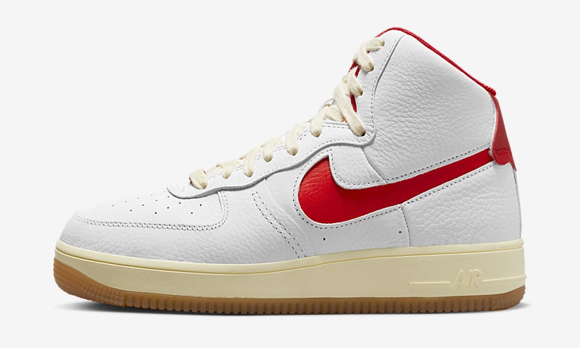 2023年 発売予定！ナイキ エア フォース 1 ハイ スカルプト “ホワイト/レッド/セイル” (NIKE AIR FORCE 1 HIGH SCULPT “White/Red/Sail”) [FN3500-100]