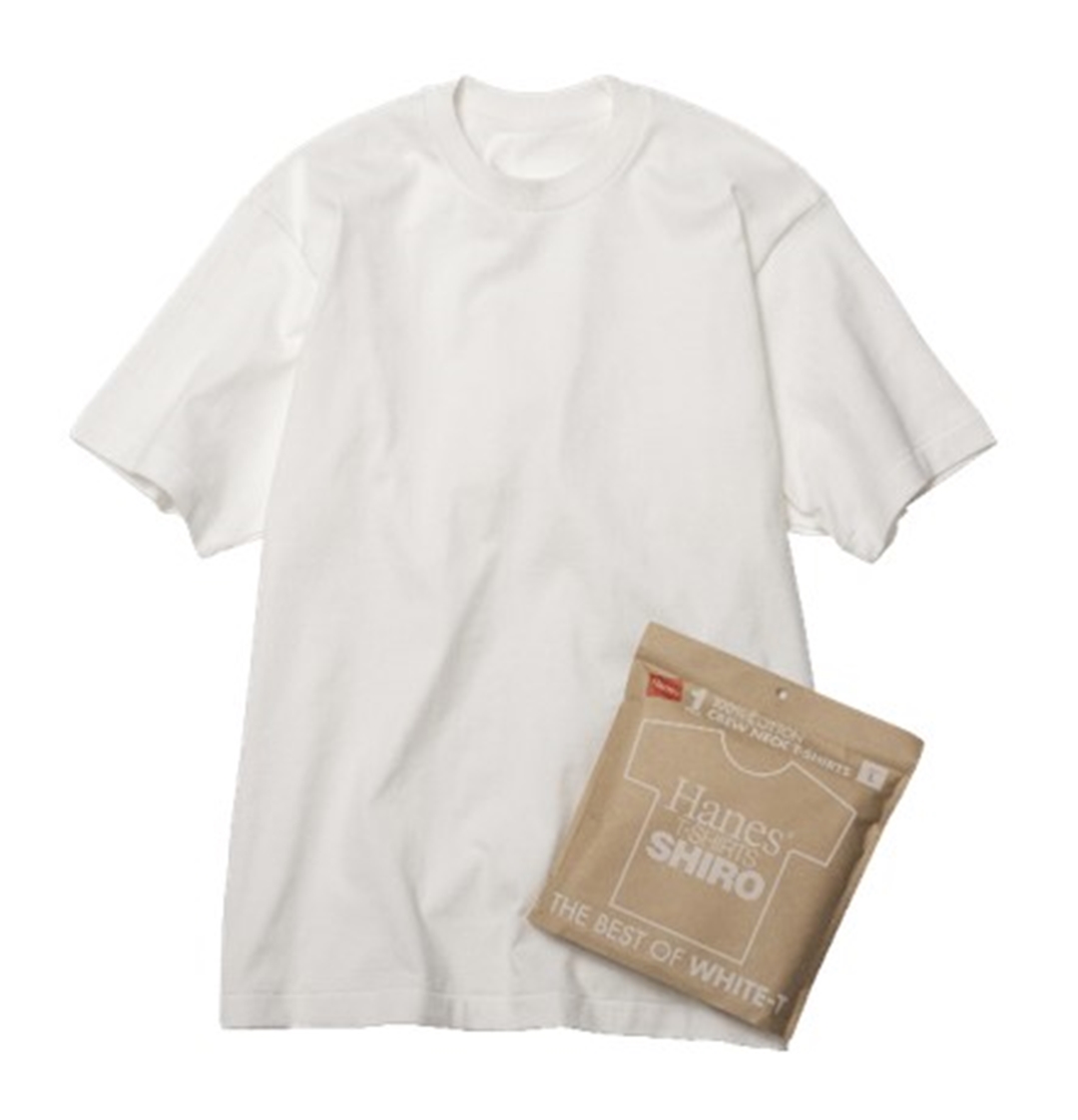 ヘインズから「最高の白T」を追求した”THE BEST OF WHITE- T”「Hanes T-SHIRTS SHIRO」が3月上旬発売 (Hanes)