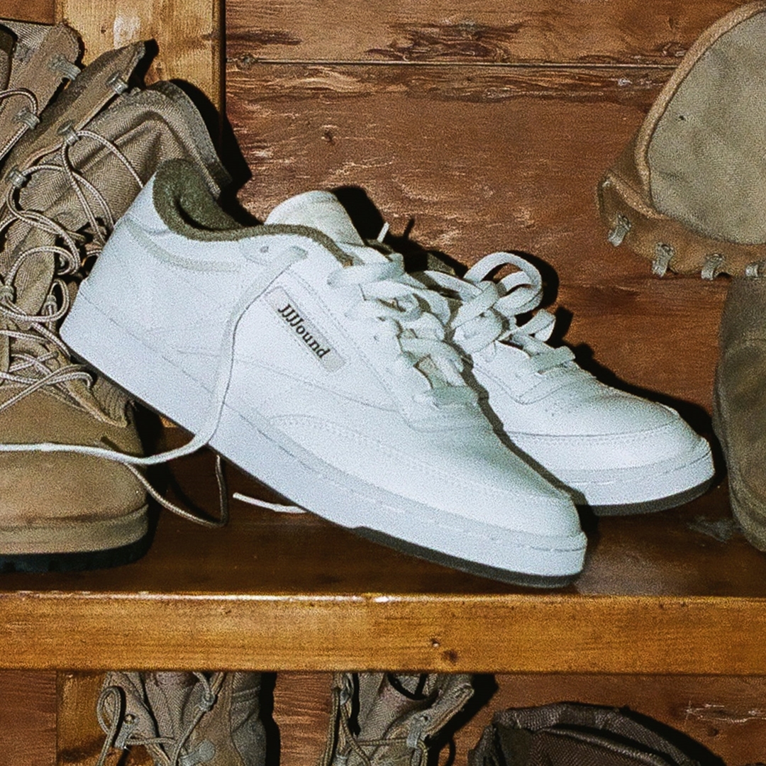 海外 4/6 発売！JJJJound × REEBOK CLUB C “White/Olive” 2023 S/S (ジョウンド リーボック 2023年 春夏)